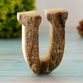 thumbnail image 4 of kurtrusly Handcraved Wooden Letters Door Numbers Alphabet Letter Floating Adress Name U, 4 of 8