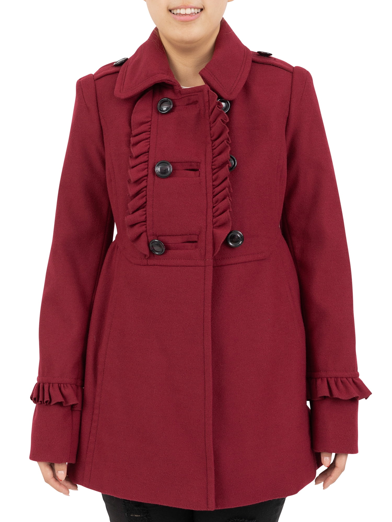 Kensie Women's Ruffle Coat