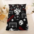 thumbnail image 5 of Erosebridal Boys Ball Games Bed Sheets,Soccer Sport Games Football Theme Kids King Sheets For Boys 4 Pieces, 5 of 6