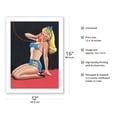 thumbnail image 2 of Blue Bikini - Eyeful Magazine Cover January 1945 - Vintage Pin Up Girl Print by Peter Driben - Bamboo Fine Art 290gsm Paper (Unframed) 12x16in, 2 of 4