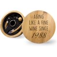 thumbnail image 1 of Custom Birth Year 1988 Wine Set Gift For 36th Birthday, Unique Gift Ideas For Turning 36, Wine Accessory For Mother's Day Father's Day Retirement, 1 of 1