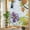 Yellow, variant on Spring Floral Privacy Window Film, Decorative Stained Glass Window Film, Summer Botanical Birds Colorful Resuable Rainbow Static Cling for Home Bathroom Living Room Glass Door 19.6"x39.3"