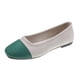 thumbnail image 1 of Zapatos Casuales Planos para las Mujeres Color-Bloque Dedo Redondo Boca Poco Profunda Deslizamiento en Zapatillas de Lienzo Primavera, Zapatos de Lienzo para las Mujeres, 1 of 5
