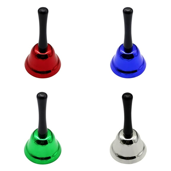 ZHANQUNE Metal Hand Bells Set, 8-Note Musical Instrument Handbells for Christmas Caroling & Church Choir, Percussion Hand Bell Kit for Adults Kids Party, Wedding Ceremony & Music Education