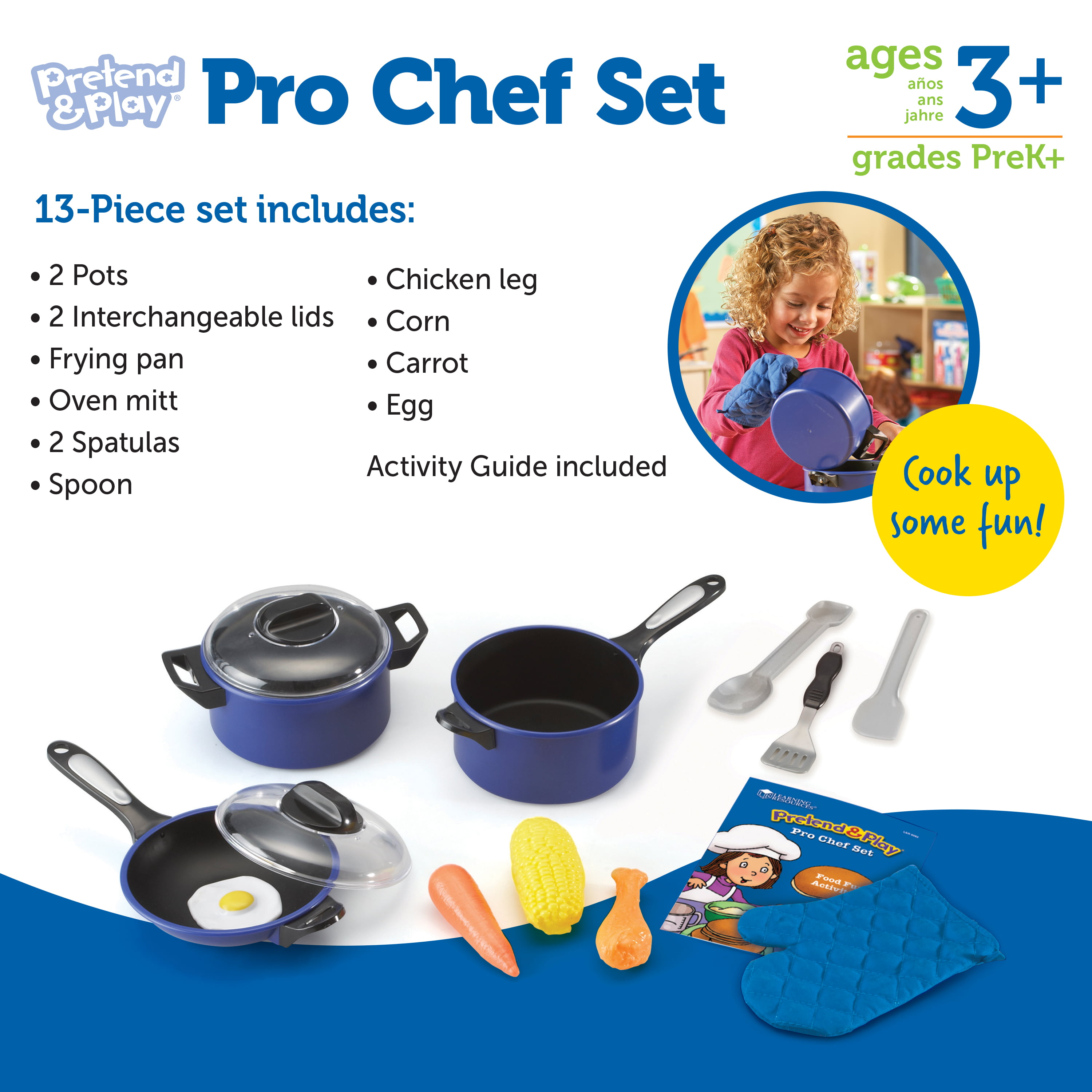 Learning Resources Pretend & Play Pro Chef Set LER9082 for sale online 