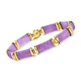 thumbnail image 4 of Ross-Simons Purple Jade Chinese Symbol Bracelet in 18kt Gold Over Sterling, Women's, Adult, 4 of 8