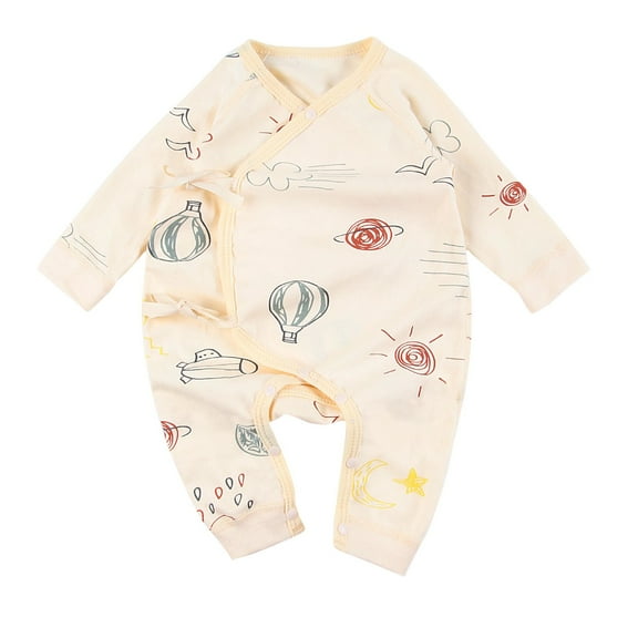 TAGOLD Toddler Girls Boys Summer Blouses Tops,Baby Spring Baby Boy And Girl Newborn Long Sleeve Jumpsuit Cotton Baby