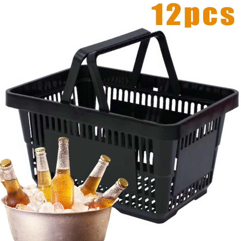 plastic shopping basket Supermarket Plastic Basket Large Round Market Basket