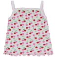 thumbnail image 3 of ToBeInStyle Girls' Pack of 4 Ultra-Soft Cotton Spaghetti Strap Cami Tops w/ Ruffle Hem - Fruit - 6 Years Old, 3 of 3
