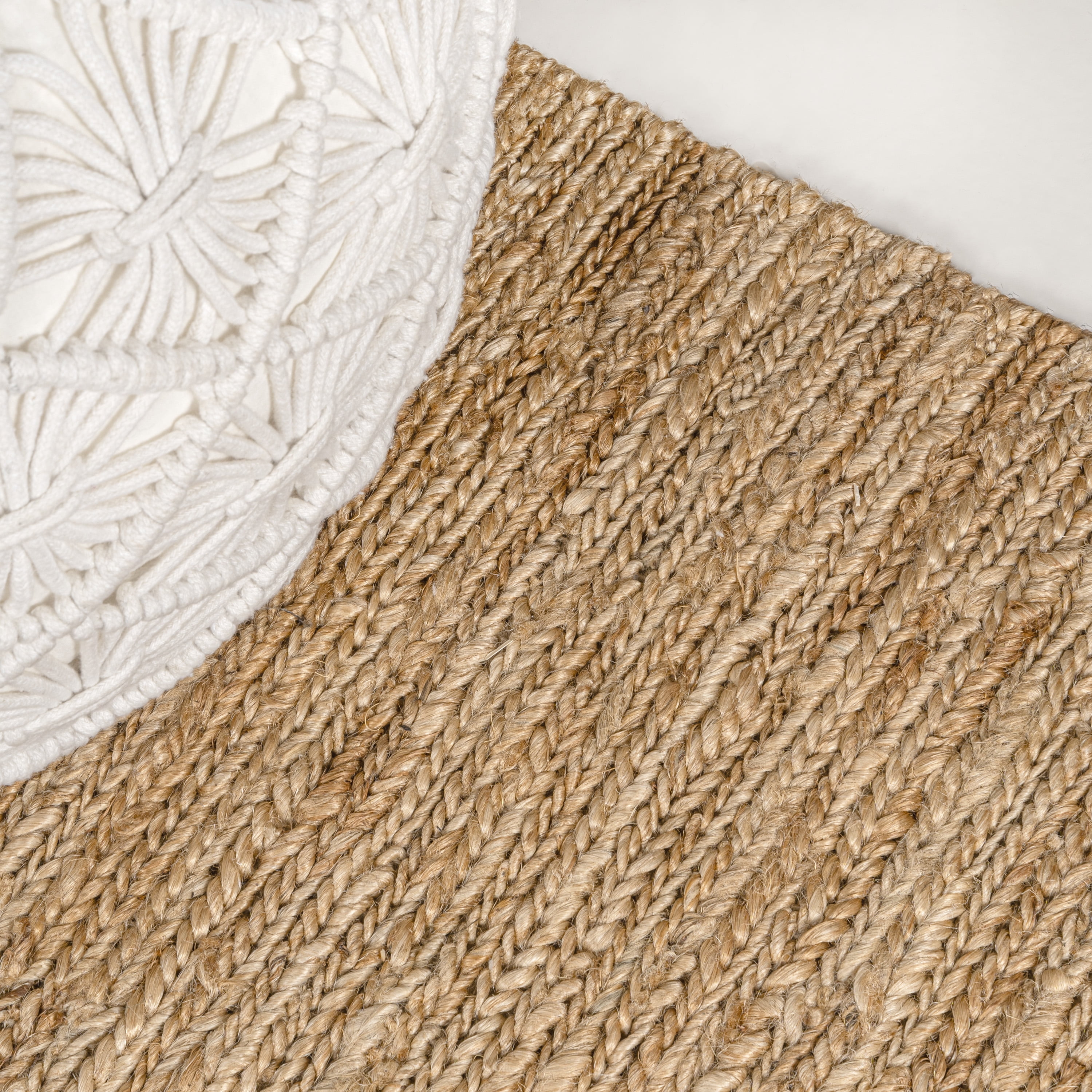 JONATHAN Y NATURAL FIBER 5 x 8 Area Rug, Olivier Rustic Stripe Jute - Natural/Black, NRF200A-5