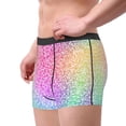 thumbnail image 3 of Wukai Colorful Glitters Print Men’s Underwear Breathable Boxer Briefs,&nbsp;Moisture Wicking & Breathable-Large, 3 of 7