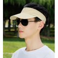 thumbnail image 2 of ZHAOCHENG VISOR CAPgorra anti-UV para hombres y mujeresgorra deportiva de secado rápidogorra ultraligeraviseraGolfTenisciclismovisorCAPVISORcongorra de béisbol para correrSummerBigBrightBeachCap (beig, 2 of 4