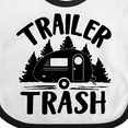 thumbnail image 4 of Inktastic Trailer Trash- Camping Humor Boys or Girls Baby Bib, 4 of 4