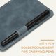 thumbnail image 4 of Portafolio Magnético de Cuero PU A5, 4"x6" Organizador de Oficina con Soporte para Bolígrafo, Carpeta Azul, 4 of 7