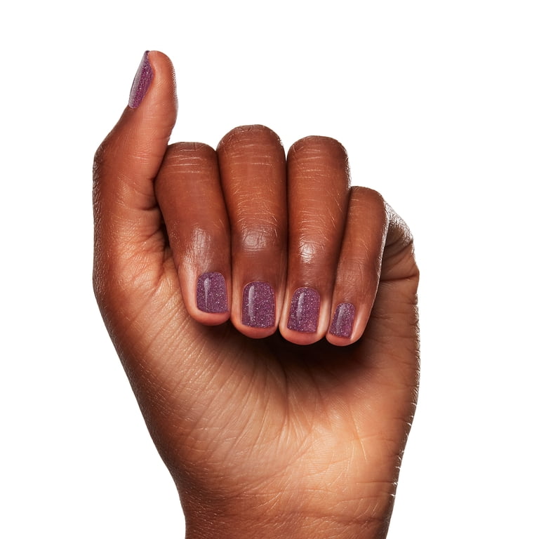 Salon Perfect Flash Nail Polish, 376 Shine & Dandy, Purple Glitter