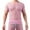 Pink, variant on YLSDY Men's Fishnet Shirt Mens Fishnet Top Mesh Transparent Long Sleeve Muscle T-Shirt Net Undershirt Top Green L