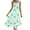 Mint Green, variant on Generic Womens Summer Dresses Loose Sleeveless Crew Neck Sundresses Floral Print Trendy Irregular Hem Dress with Pockets
