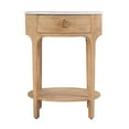 thumbnail image 4 of Butler Specialty Company Ellen Marble and Wood 1 Drawer Nightstand - Natural, 4 of 8