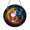 Acrylic 3.5 Inch, variant on Crescent Moon Cat Stained Glass Window Suncatcher, Vivid Night Sky Inspired Hanging Art