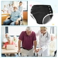 thumbnail image 2 of Timgle 8 Pcs Couches Réutilisables pour Adultes pour Femmes Incontinence Adultes sous-Vêtements en Coton Étanches Lavables Absorption Culottes Culottes Nuit sous-Vêtements d'Incontinence Urinaire(, 2 of 7