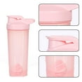 thumbnail image 3 of Shaker Bottle With Motivational Quotes Protein Shaker Cup|attachable, 3 of 5