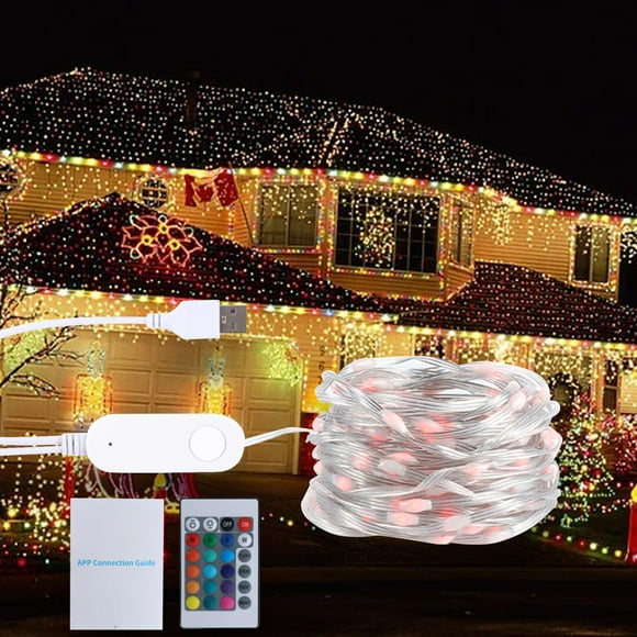 Luces de Hadas Salvador Que Cambian de Color Luces Navideñas para Exteriores 5m