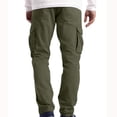thumbnail image 3 of Casual Solid Cargo Pants for Men Lightweight Plus Size Cozy Combat Hiking Jogger Outdoor Work Sweat pants 2023, 3 of 4