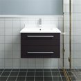thumbnail image 6 of Fresca Fcb6124-Uns-U Lucera 24" Wall Mounted Single Basin Vanity Set - Brown, 6 of 7