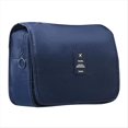 thumbnail image 1 of , , Artículos de Tocador Impermeables de Gran Capacidad de Tamaño de Viaje, Bolsa Organizadora de Maquillaje Azul Marino, 1 of 7