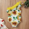 thumbnail image 3 of uublik Baby Swimsuit Girl Ruffle Print Bikini One-Piece Swimwear Swimsuit Beachwear,Sizes 1T-5T, 3 of 5