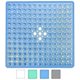 thumbnail image 1 of Square Non Slip Bath Mat with Suction Cups - Durable and Stylish - Modern Design - Quality Suction Cups - Machine Washable and Latex Free(Blue), 1 of 5