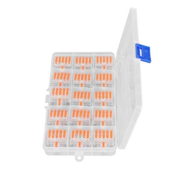 Conectores de cable compactos, conector de conductor de cable de 15 piezas Surtido de conectores de cable Conector de conductor de cable impulsado por el rendimiento