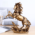 thumbnail image 4 of Adornos de águila y caballo de bronce con artesanías de resina, decoración creativa para el hogar y el gabinete de TV para la sala de estar, 4 of 6