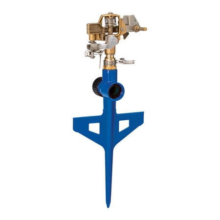 Colorstorm Metal Spike Impulse Sprinkler - Green - 5278 sq ft Coverage - Durable Metal
