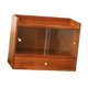 thumbnail image 4 of Caja organizadora de cosméticos, estante para tazas de té, regalos versátiles con puerta de vidrio, soporte de madera para maquillaje, figuras, baño, Vidrio transparente, 4 of 8