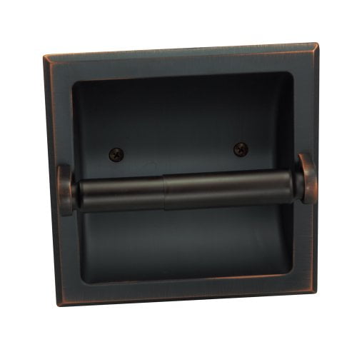 Designers Impressions Oil Rubbed Bronze Recessed Toilet/Tissue Paper Holder All Metal