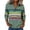 18ZA-Green, variant on oqasdz Sweatshirts for Women Striped Print Half Zip Pullover Long Sleeve Fall Formal Business Top Durable Soft Casual Outdoor