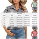 thumbnail image 4 of TaTaai Women's Plaid Button Front Shirt Short Sleeve Lapel Collar Loose Fit Casual Summer Checkered Blouse Top Office Daily Wear Gift, 4 of 8