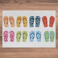thumbnail image 6 of Ambesonne Summer Jigsaw Puzzle, Holiday Themed Slippers, Heirloom-Quality Fun Activity for Family Durable Cardboard, 1000 pcs, Multicolor, 6 of 6
