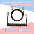 thumbnail image 3 of Cable USB tipo C Teclado mecánico RGB Conector de aviación personalizado Kuymtek ordenadores de escritorio Conector de aviación, 3 of 9
