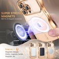 thumbnail image 2 of Funda para iPhone 16 Pro Max 6.9" BENTOBEN con Purpurina Transparente, 2 of 9