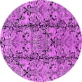 thumbnail image 1 of Ahgly Company Indoor Round Oriental Pink Industrial Area Rugs, 3' Round, 1 of 4