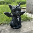 thumbnail image 4 of xiaxaixu Décoration de Bureau Figurine en Forme de Chat d'Halloween Statue en Résine, 4 of 6