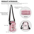 thumbnail image 6 of HELLHERO Double Zipper Shoulder Purse Adult Sunflower Polyester Outdoor Holiday Travel 4.33"x1.97"x7.09" Double-layer, 6 of 7