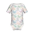 thumbnail image 2 of Balery Colorful Butterfly Pattern Baby Climbing Clothes Infant Bodysuit Cute Infant Bodysuit Baby Romper-18 Months, 2 of 7