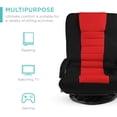 thumbnail image 4 of Songqin Swivel Gaming Chair 360 Degree Multipurpose Floor Chair Rocker for TV, Reading, Playing Video Games w/Lumbar Support, Armrest Handles, Adjustable Foldable Backrest - Black/Red, 4 of 14