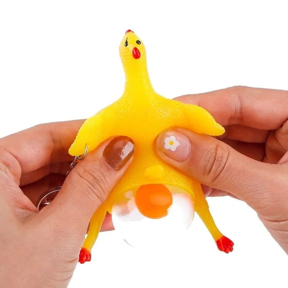 3" Funny Fidget Toys Chicken and Eggs Stress Relieve