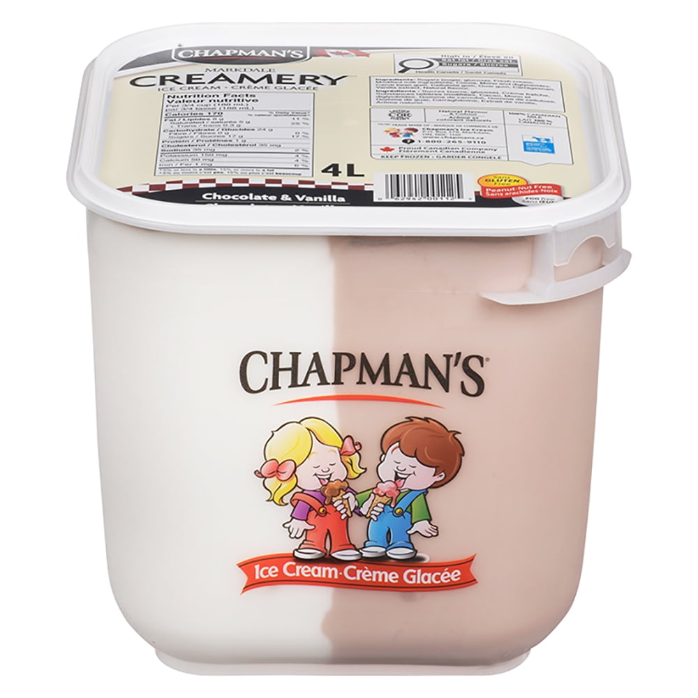 Chapman's Markdale Creamery Chocolate & Vanilla Checkerboard Ice Cream in a Tub