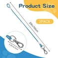thumbnail image 2 of Mi PupJoy Chew Proof Dog Leash - 2Pack Metal Cable Lead,No Tangle Multiple Leashes for Small and Medium Dogs- Heavy Duty Lead Extender for Collars & Harnesses, 2 of 6