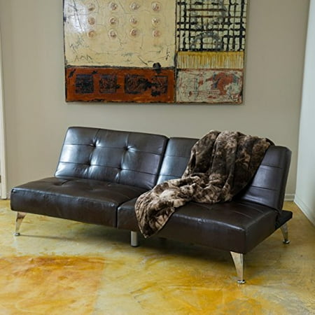 Metro Shop Christopher Knight Home Alston Click Clack Oversized Convertible Leather Sofa Couch Alston Click Clack Brown Leather Metro Shop Christopher Knight Home Alston Click Clack Oversized Convertible Leather Sofa Couch Alston Click Clack Brown Leather
